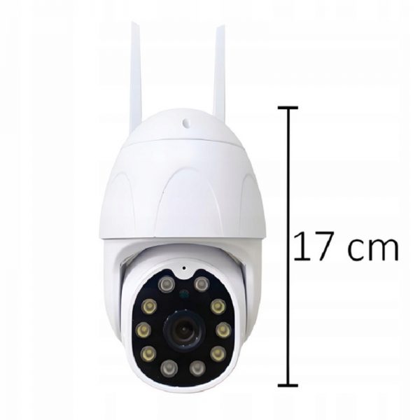 Camera supraveghere IP de exterior, rotativa, WiFi ZOOM 2MP 2MPx, Gonga®, culoaremodel Alb