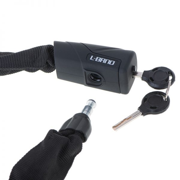 Antifurt pentru bicicleta/motocicleta, cu cheie, Gonga®, culoaremodel Negru