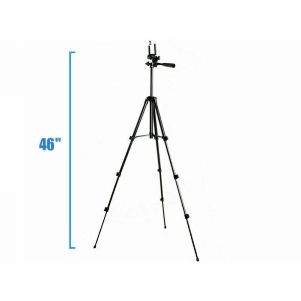 Trepied pentru telefon mobil/ camera foto, portabil, 360 de grade, 105 cm, Gonga®, culoaremodel Negru