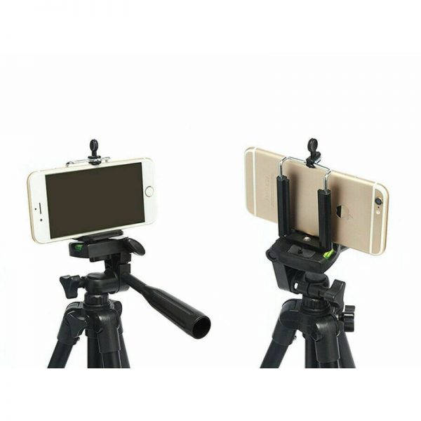 Trepied pentru telefon mobil/ camera foto, portabil, 360 de grade, 105 cm, Gonga®, culoaremodel Negru