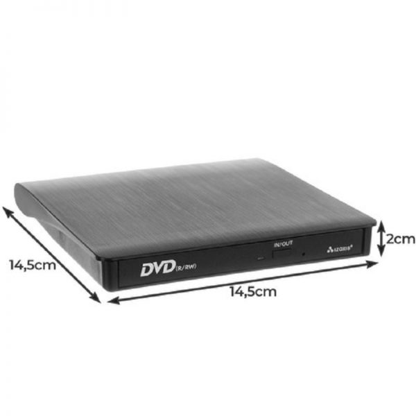 Unitate externa CD/DVD-reader, CD-writer, IZOXIS, USB 3.0, culoaremodel Negru