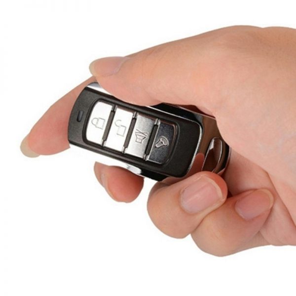 Telecomanda universala cu auto-invatare cu 4 canale, cod fix 433,92 MHz, culoaremodel Negru