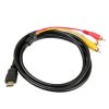 Cablul RCA HDMI la VGA + Audio 3x, Gonga®, culoaremodel Negru