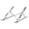 Suport pliabil pentru laptop, din aluminiu, 25×18 cm, Gonga®, culoaremodel Argintiu