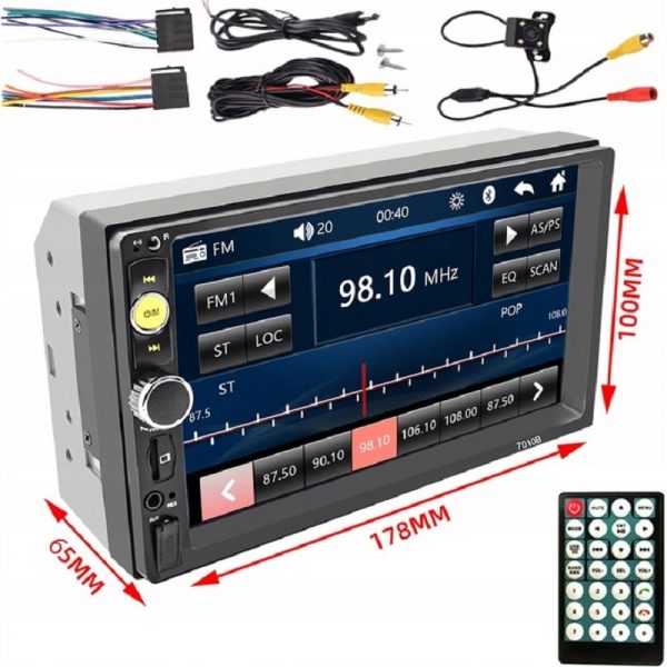 Navigatie GPS auto cu ecran LCD, ecran de 7″ si camera spate, 7010B, Gonga®, culoaremodel Negru