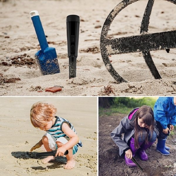 Detector de metale portabil, rezistent la apa, reglaj automat, Gonga®, culoaremodel Negru