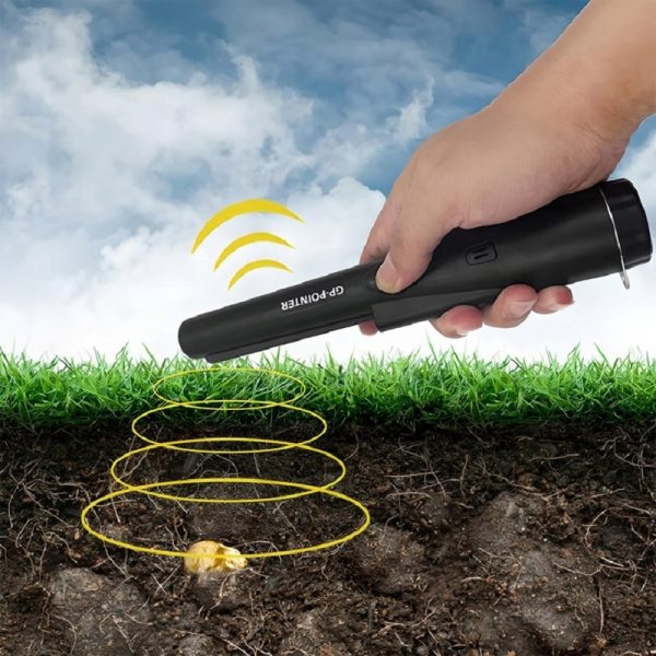 Detector de metale portabil, rezistent la apa, reglaj automat, Gonga®, culoaremodel Negru