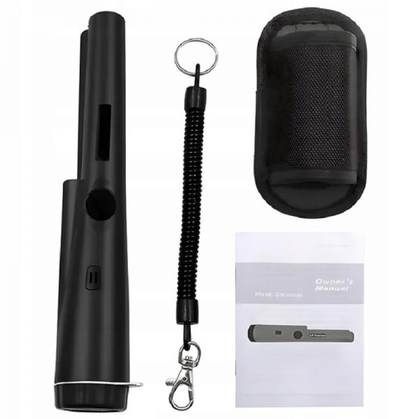 Detector de metale portabil, rezistent la apa, reglaj automat, Gonga®, culoaremodel Negru