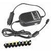 Incarcator universal auto pentru laptop, 8 mufe, 80 W, Gonga®, culoaremodel Negru