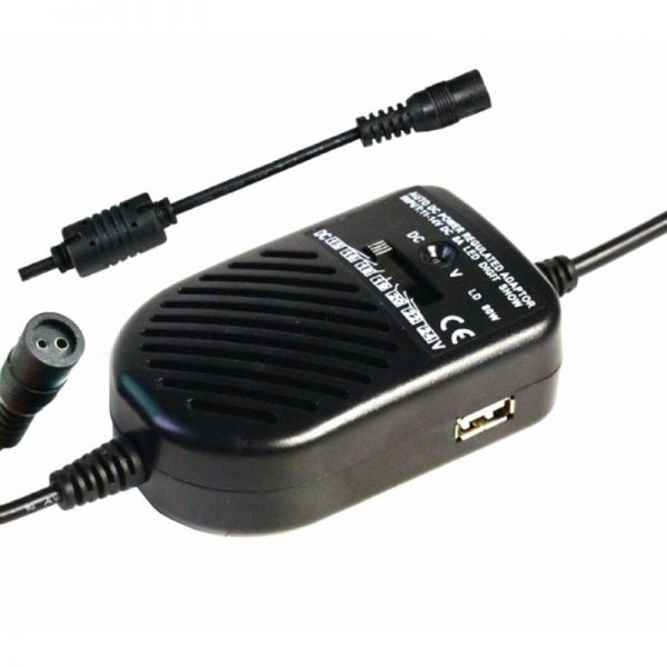 Incarcator universal auto pentru laptop, 8 mufe, 80 W, Gonga®, culoaremodel Negru