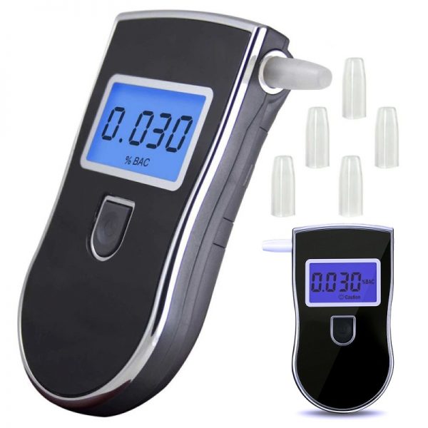 Alcool tester portabil digital cu ecran LCD, Gonga®, culoaremodel Negru