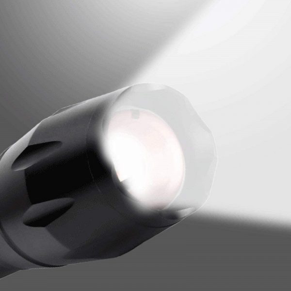 Lanterna LED tactica,13,2 x 3,5 cm, Gonga®, culoaremodel Negru