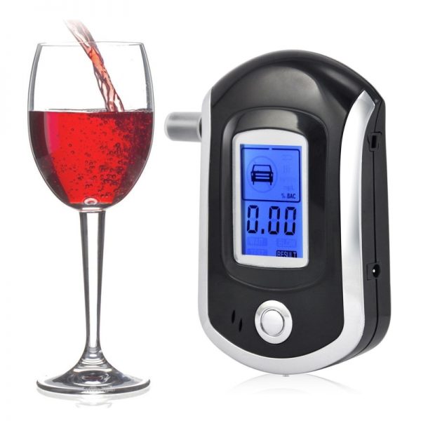 Alcool tester digital, cu LCD, portabil, Gonga®, culoaremodel Negru