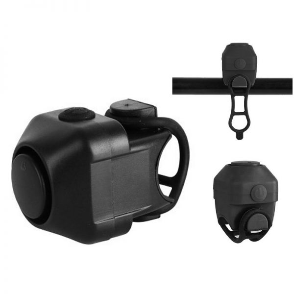 Sonerie electrica de mare putere pentru bicicleta, cu baterii, Gonga®, culoaremodel Negru