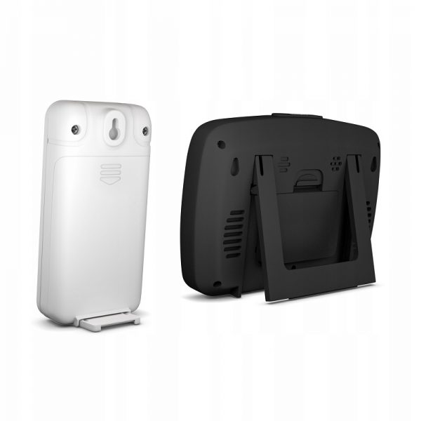 Statie meteo wireless, afisaj LCD color cu senzor de exterior, Merbus, culoaremodel Alb