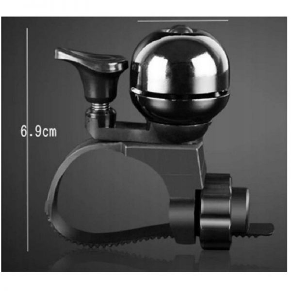 Sonerie pentru bicicleta, cu arc, montare pe ghidon, Gonga®, culoaremodel Negru