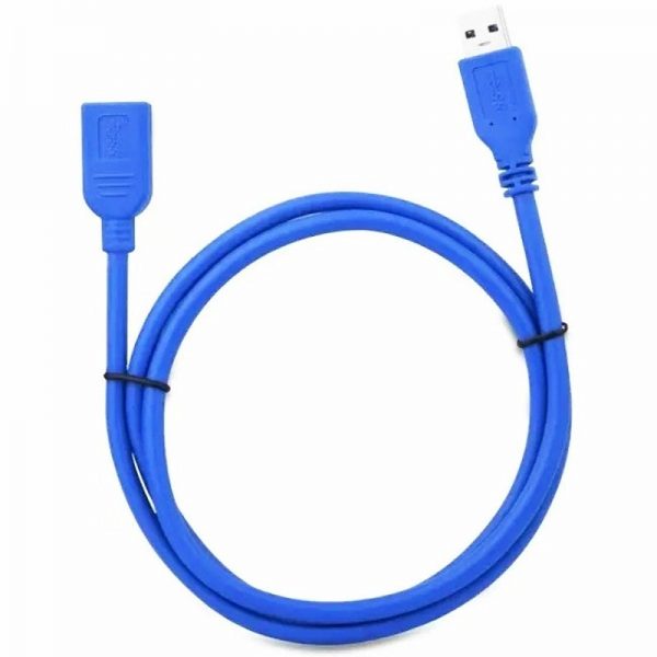 Cablu prelungitor tip USB, Gonga®, culoaremodel Albastru, marime 1.5 m