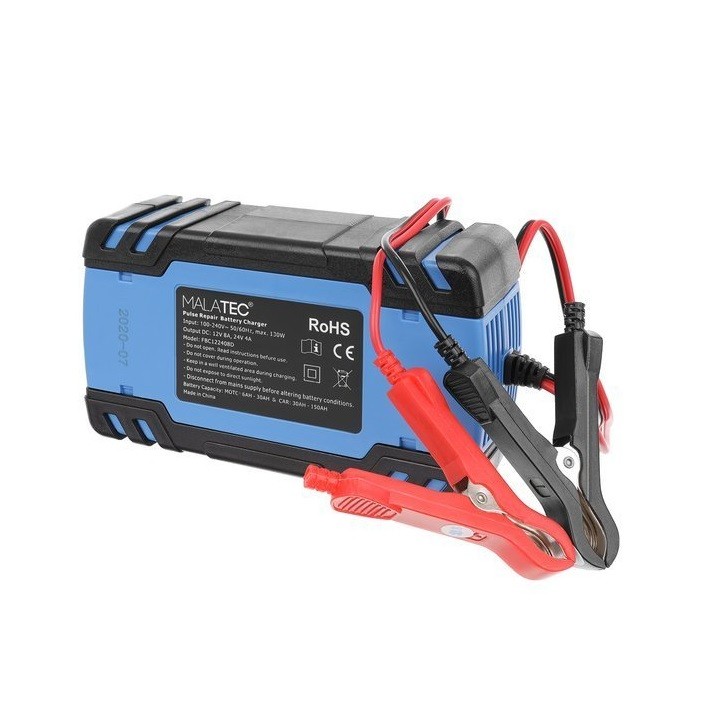 Redresor auto Malatec, 12V-24V, putere de 140W, culoaremodel Albastru