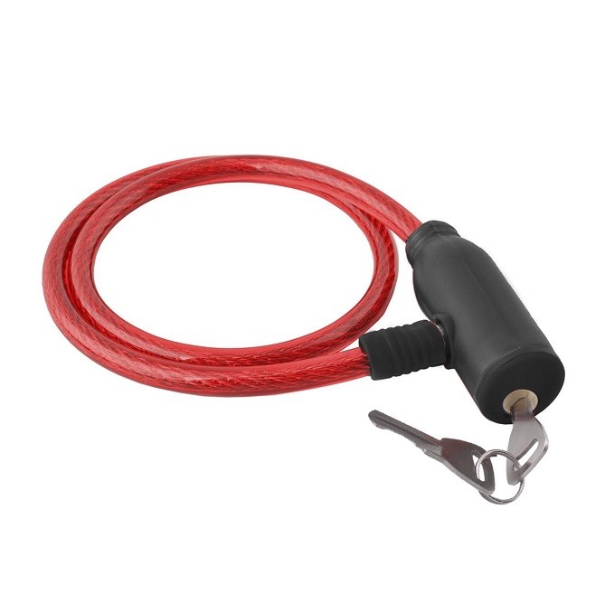 Antifurt pentru bicicleta, 45 cm, culoaremodel Rosu