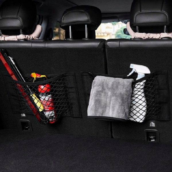 Organizator auto din plasa pentru portbagaj, 40×25 cm, Gonga®, culoaremodel Negru