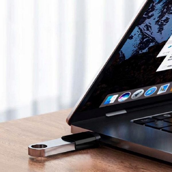 Adaptor USB 3.0 la Type-C, portabil, viteza de pana la 10 Gb/s, Gonga®, culoaremodel Negru