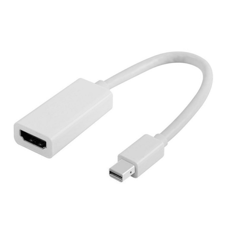 Adaptor Mini DisplayPort / Thunderbolt la HDMI pentru laptop, compatibil Apple, full HD, Gonga®, culoaremodel Alb