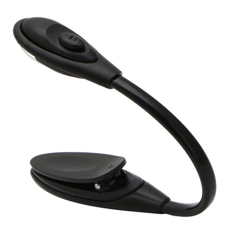 Lampa led cu baterii pentru birou sau citit, clema prindere, Gonga®, culoaremodel Negru